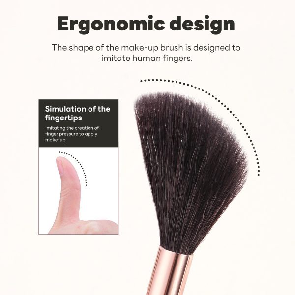 MAANGE Professionasl Custom OEM&ODM 3pcs Makeup Brush Contour Eyeshadow Highlighter Facial Professional Makeup Brush Set