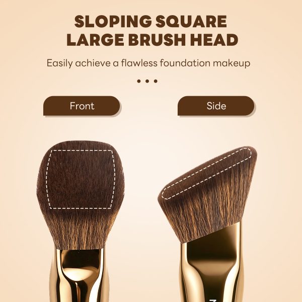 MAANGE Wholesale Private Label Professional Single Makeup Brush Liquid Foundation Loose Powder Blush Professional Makeup Brush
