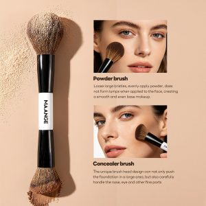 MAANGE Wholesale Custom Logo 17pcs Cosmetic Brush Set Foundation Loose Powder Contour Concealer Eyeshadow Makeup Brush Set - 图片 3