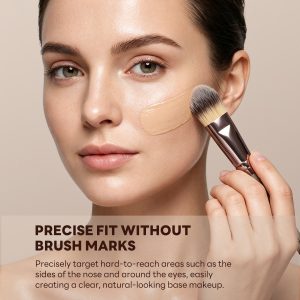 MAANGE Custom Logo OEM&ODM Private Label Foundation Brush  Liquid Wholesale Professional Makeup Brushes - 图片 4