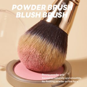 MAANGE  Wholesale Private Label Single Makeup Brush Loose Powder Liquid Flat Foundation Blush Brush Professional Makeup Brush - 图片 4
