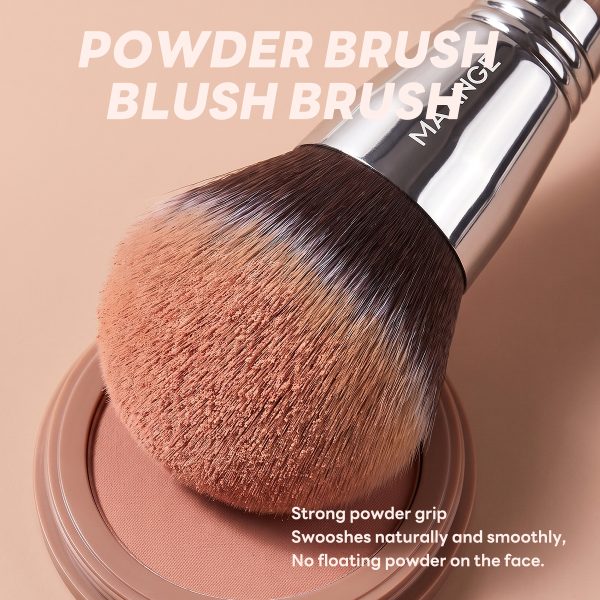 MAANGE  Wholesale Custom Single Makeup Brush Loose Powder Liquid Flat Foundation Brush Professional Makeup Brush