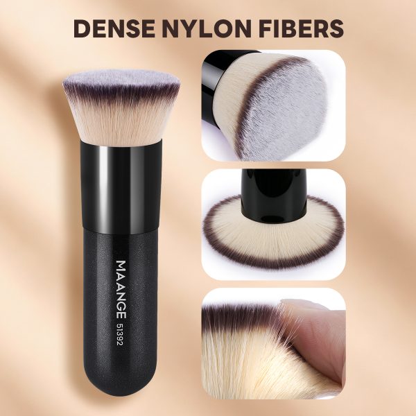 MAANGE  Wholesale 2pcs Makeup Brush Foundation Loose Powder Blush Professional Makeup Brush Set