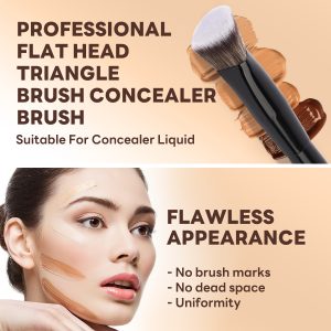 MAANGE Wholesale 5PCS Makeup Brush Set Foundation Loose Powder Blush Makeup Brushes Facial Makeup Brush Kit - 图片 4