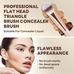 MAANGE Professional 5PCS Makeup Brush Set Foundation Loose Powder Blush Makeup Brushes Facial Makeup Brush Kit - 图片 4