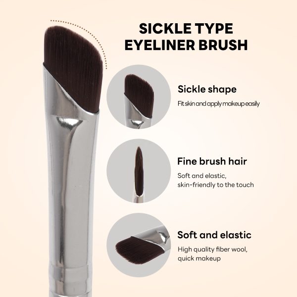MAANGE Professional 14PCS Eyes Makeup Brush Set Eyebrow Pencil Eyeliner Under-eye Shadow Nose Shadow Eyes Makeup Brush Set