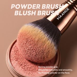 MAANGE  Wholesale Private Label Single Makeup Brush Loose Powder Liquid Flat Foundation Brush Professional Makeup Brush - 图片 3