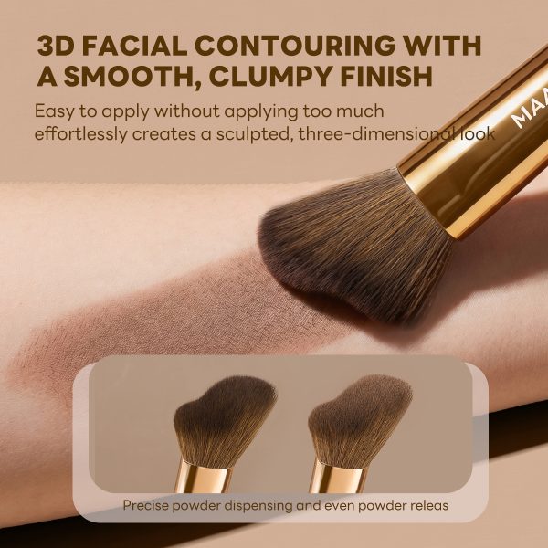 MAANGE Wholesale Professional Makeup Brush Custom Private Label Single Brush Foundation Contour Blush Loose Powder Brush