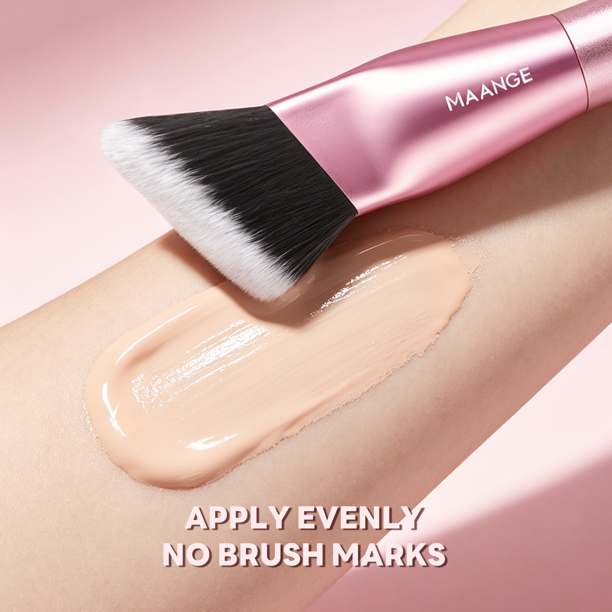 MAANGE Wholesale Private Label Professional Single Makeup Brush  Foundation Loose Powder Blush 1PCS Professional Makeup Brush - 图片 5