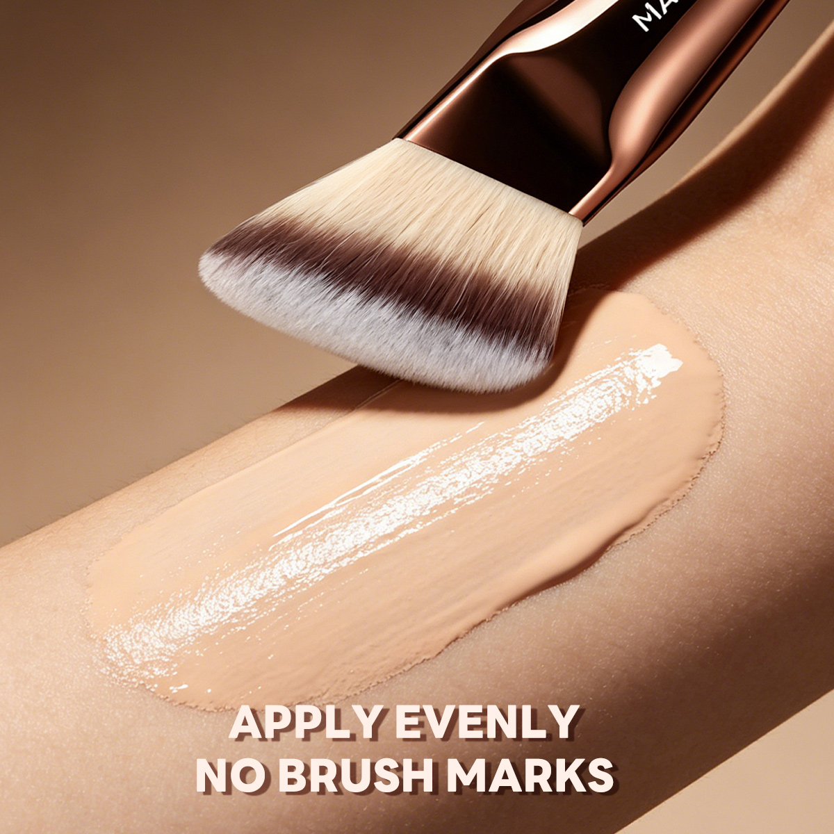 MAANGE Wholesale Private Label Professional Single Makeup Brush  Foundation Loose Powder Blush Professional Makeup Brush - 图片 5