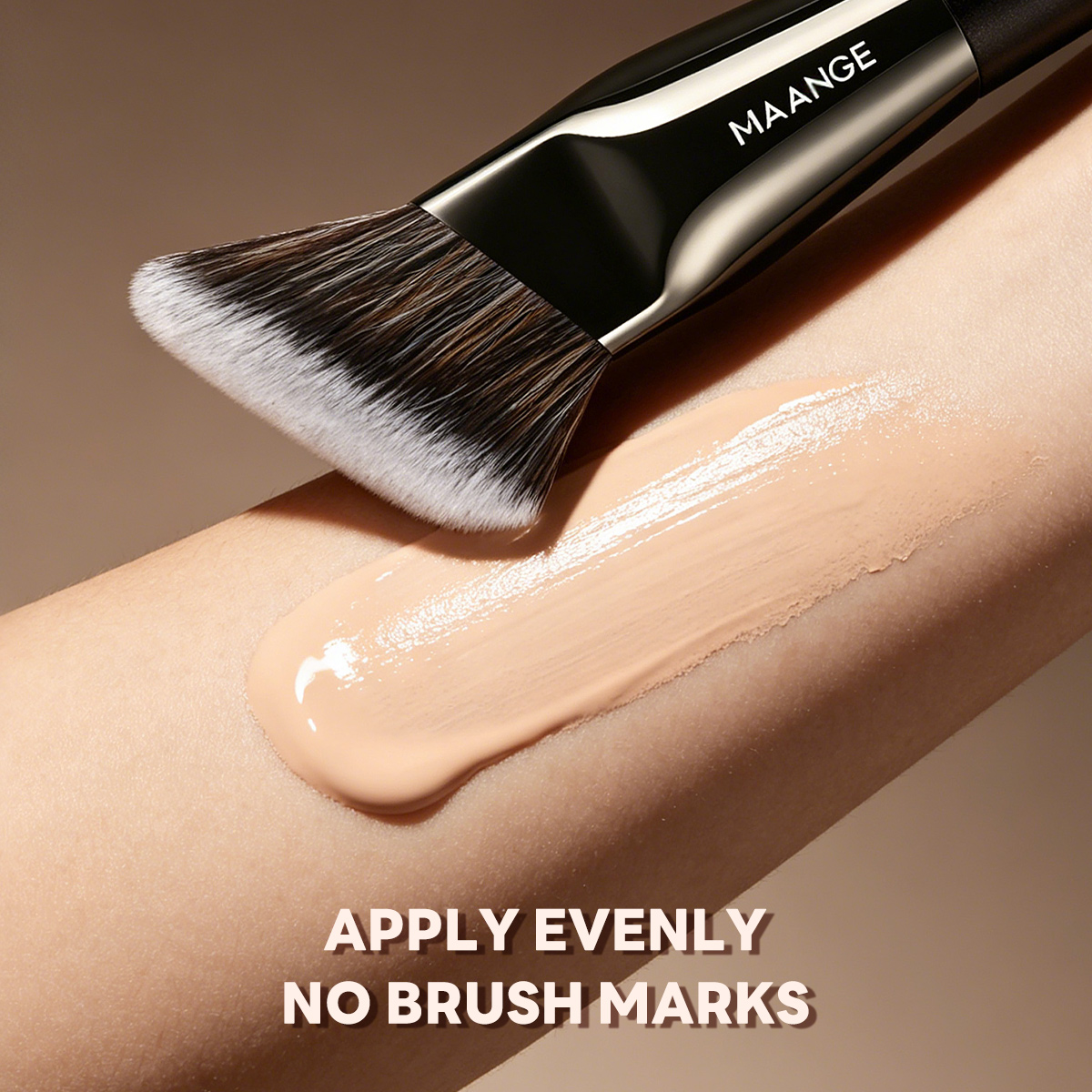 MAANGE Wholesale Custom Private Label Professional Single Makeup Brush  Foundation Loose Powder Blush Professional Makeup Brush - 图片 5