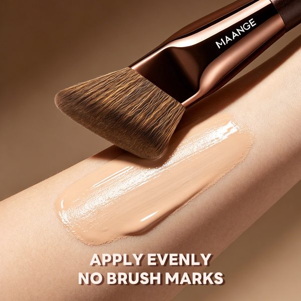 MAANGE Wholesale Private Label Single Makeup Brush Foundation Loose Powder Blush Professional Foundation Makeup Brush