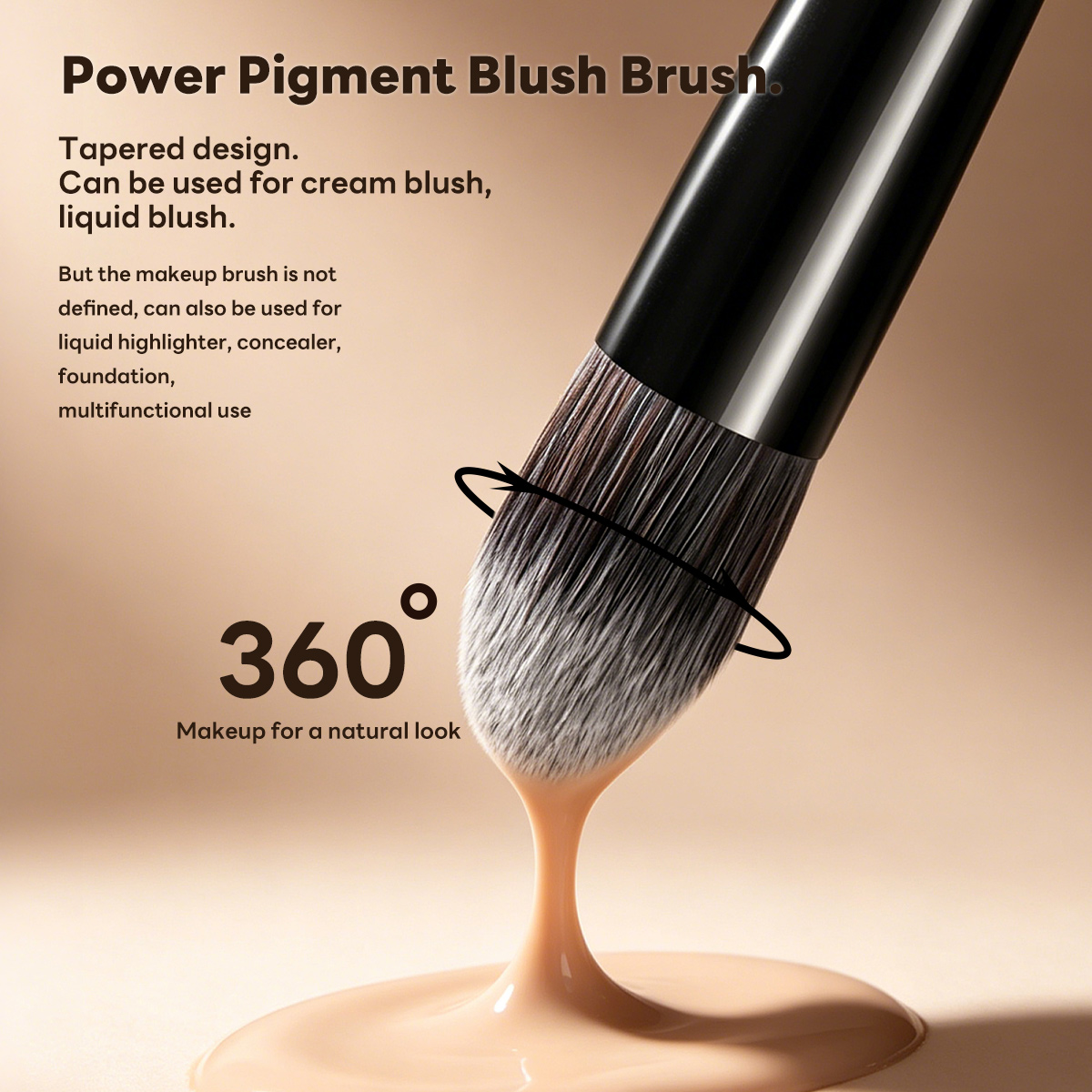 MAANGE Wholesale Custom OEM&ODM 17pcs Cosmetic Brush Set Foundation Loose Powder Contour Concealer Eyeshadow  Makeup Brush Set - 图片 4