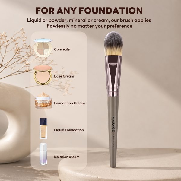 MAANGE Custom Logo OEM&ODM Private Label Foundation Brush Liquid Wholesale Professional Makeup Brushes