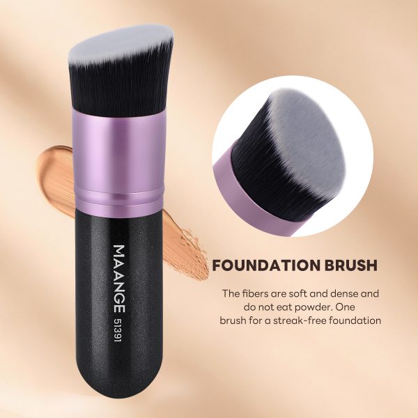 MAANGE  Wholesale 2pcs Makeup Brush Foundation Loose Powder Blush Professional Makeup Brush Set