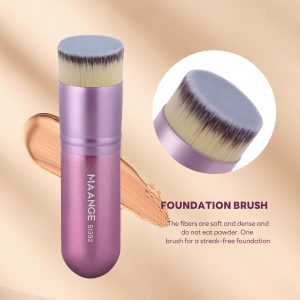 MAANGE  Wholesale 2pcs Makeup Brush Foundation Loose Powder Blush Contour Professional Makeup Brushes Set - 图片 5
