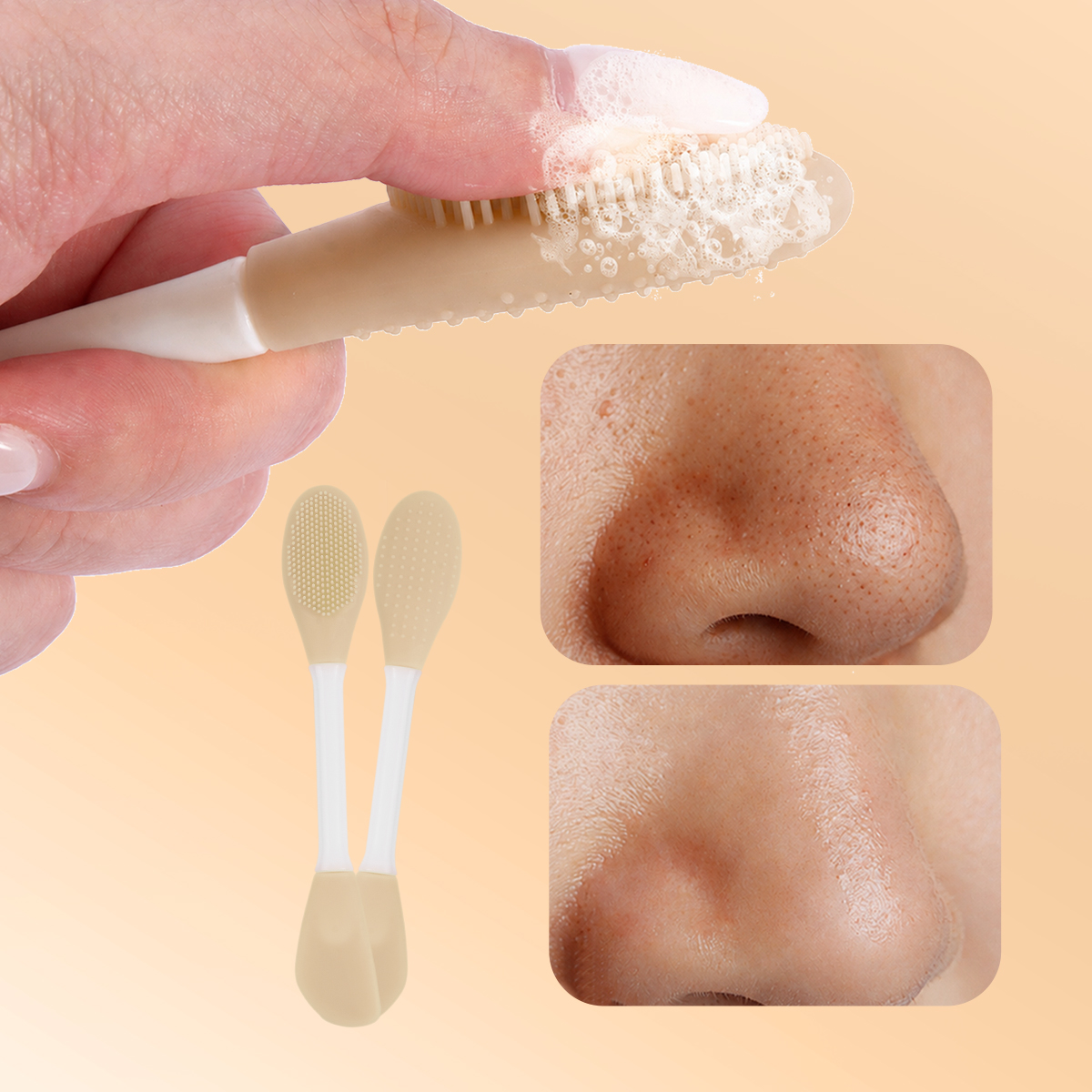 MAANGE Wholesale 5PCS Makeup Brush Set Foundation Loose Powder Blush Makeup Brushes Facial Makeup Brush Kit - 图片 5