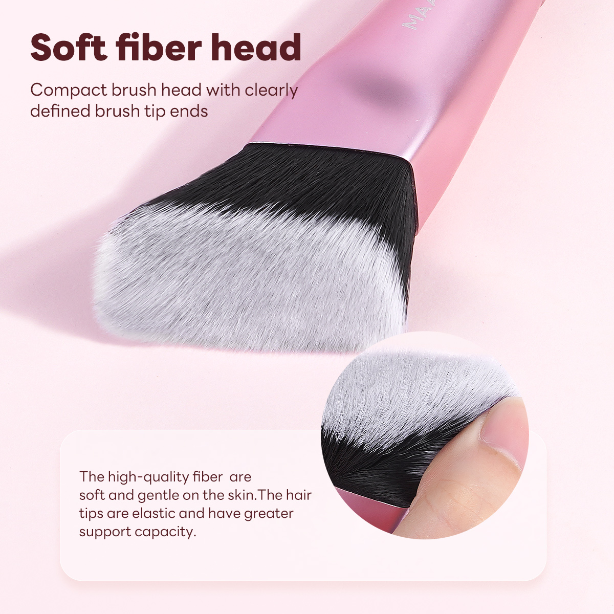 MAANGE Wholesale Private Label Professional Single Makeup Brush  Foundation Loose Powder Blush 1PCS Professional Makeup Brush - 图片 6