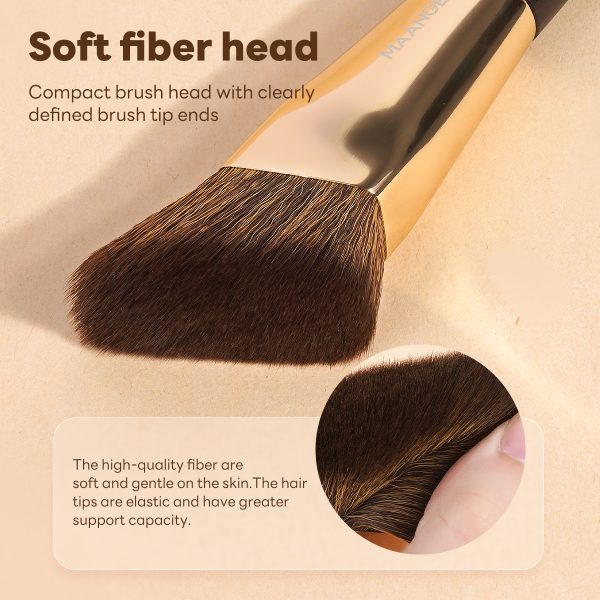 MAANGE Wholesale Private Label Professional Single Makeup Brush Liquid Foundation Loose Powder Blush Professional Makeup Brush