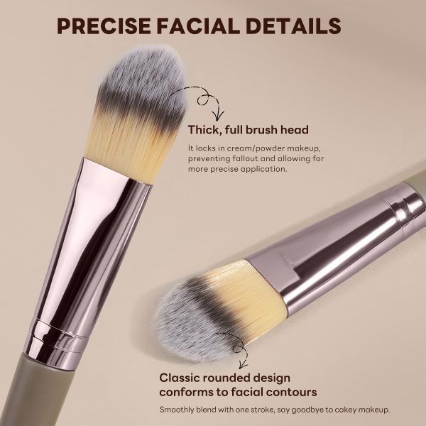MAANGE Custom Logo OEM&ODM Private Label Foundation Brush Liquid Wholesale Professional Makeup Brushes