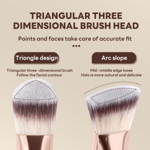 MAANGE Professional 5PCS Makeup Brush Set Foundation Loose Powder Blush Makeup Brushes Facial Makeup Brush Kit - 图片 6
