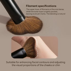 MAANGE  Custom OEM&ODM Single Makeup Brush Foundation Contour  Blush Loose Powder Brush Professional Makeup Brush - 图片 7