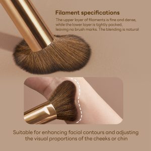MAANGE Wholesale Professional Makeup Brush Custom  Private Label Single Brush Foundation Contour  Blush Loose Powder Brush - 图片 6