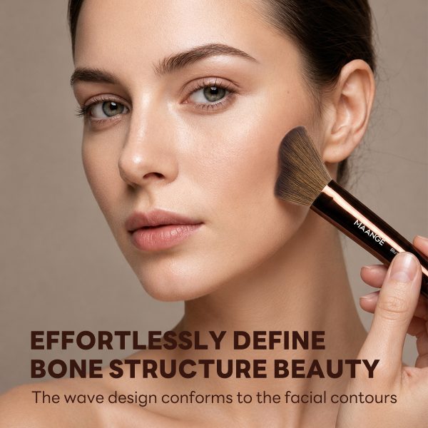 MAANGE Wholesale Custom OEM&ODM Single Brush Foundation Contour  Blush Loose Powder Brush 1PCS Professional Makeup Brush