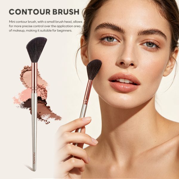 MAANGE Professionasl Custom OEM&ODM 3pcs Makeup Brush Contour Eyeshadow Highlighter Facial Professional Makeup Brush Set