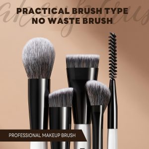 MAANGE Wholesale Custom OEM&ODM 17pcs Cosmetic Brush Set Foundation Loose Powder Contour Concealer Eyeshadow  Makeup Brush Set - 图片 6