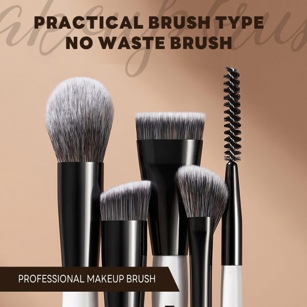 MAANGE Wholesale Custom OEM&ODM 17pcs Cosmetic Brush Set Foundation Loose Powder Contour Concealer Eyeshadow  Makeup Brush Set