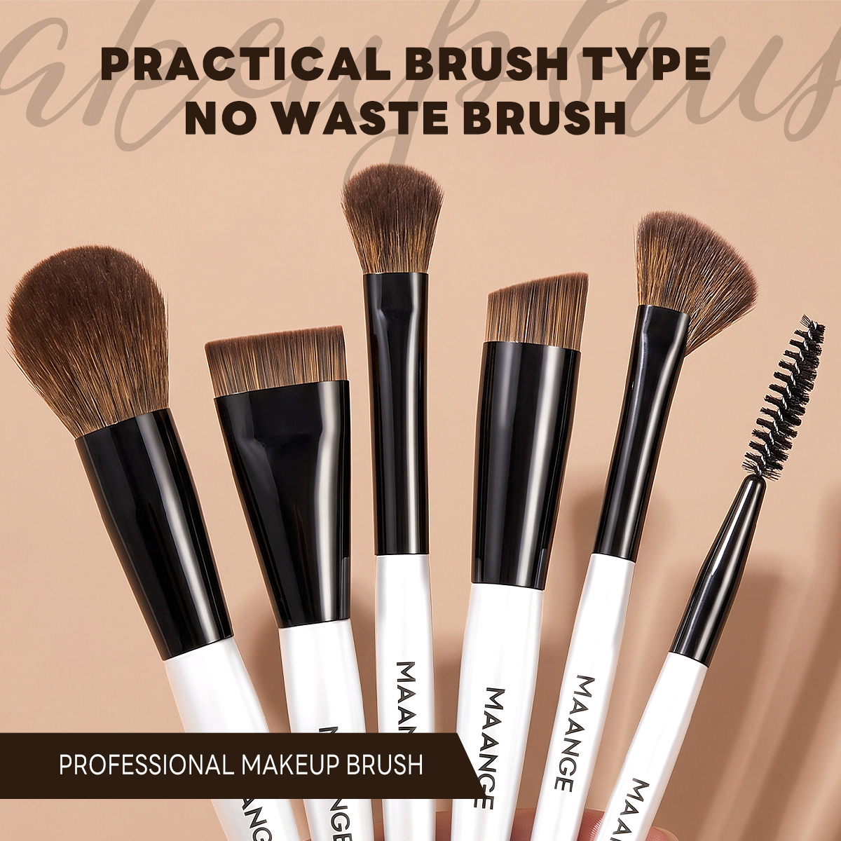 MAANGE Wholesale Custom Logo 17pcs Cosmetic Brush Set Foundation Loose Powder Contour Concealer Eyeshadow Makeup Brush Set - 图片 6