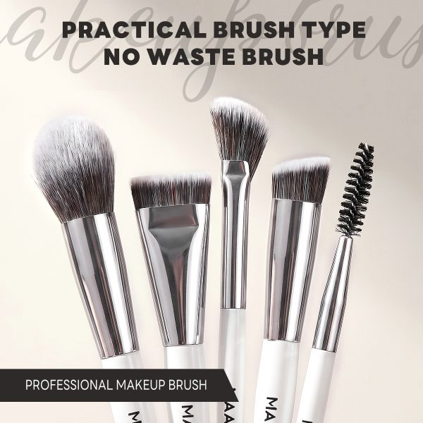 MAANGE Custom OEM&ODM Professional 17pcs Cosmetic Brush Set Foundation Loose Powder Contour Concealer Eyeshadow Makeup Brush Set