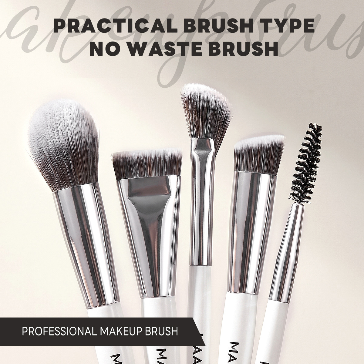 MAANGE Custom OEM&ODM Professional 17pcs Cosmetic Brush Set Foundation Loose Powder Contour Concealer Eyeshadow Makeup Brush Set - 图片 6