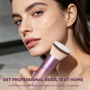 MAANGE  Wholesale 2pcs Makeup Brush Foundation Loose Powder Blush Contour Professional Makeup Brushes Set - 图片 7