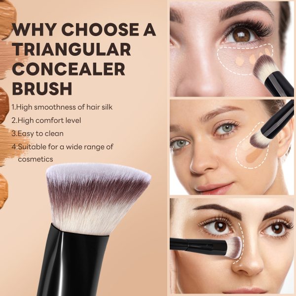MAANGE Professional 5PCS Makeup Brush Set Foundation Loose Powder Blush Contour Makeup Brushes Facial Makeup Brush Kit