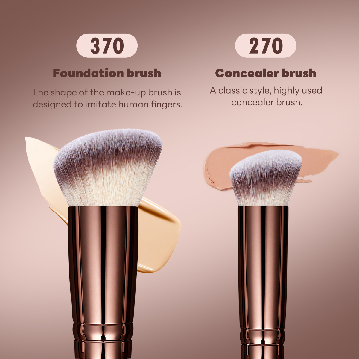 MAANGE Wholesale 15pcs Makeup Brushes Concealer Loose Powder Foundational Facial Professional Makeup Brush Set - 图片 4