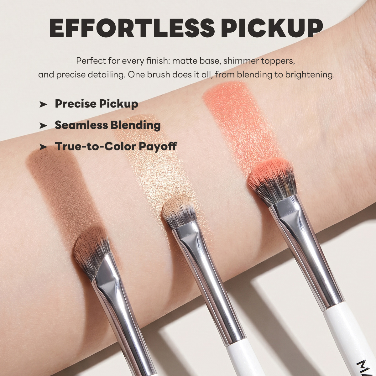 MAANGE Custom OEM&ODM Professional 17pcs Cosmetic Brush Set Foundation Loose Powder Contour Concealer Eyeshadow Makeup Brush Set - 图片 7