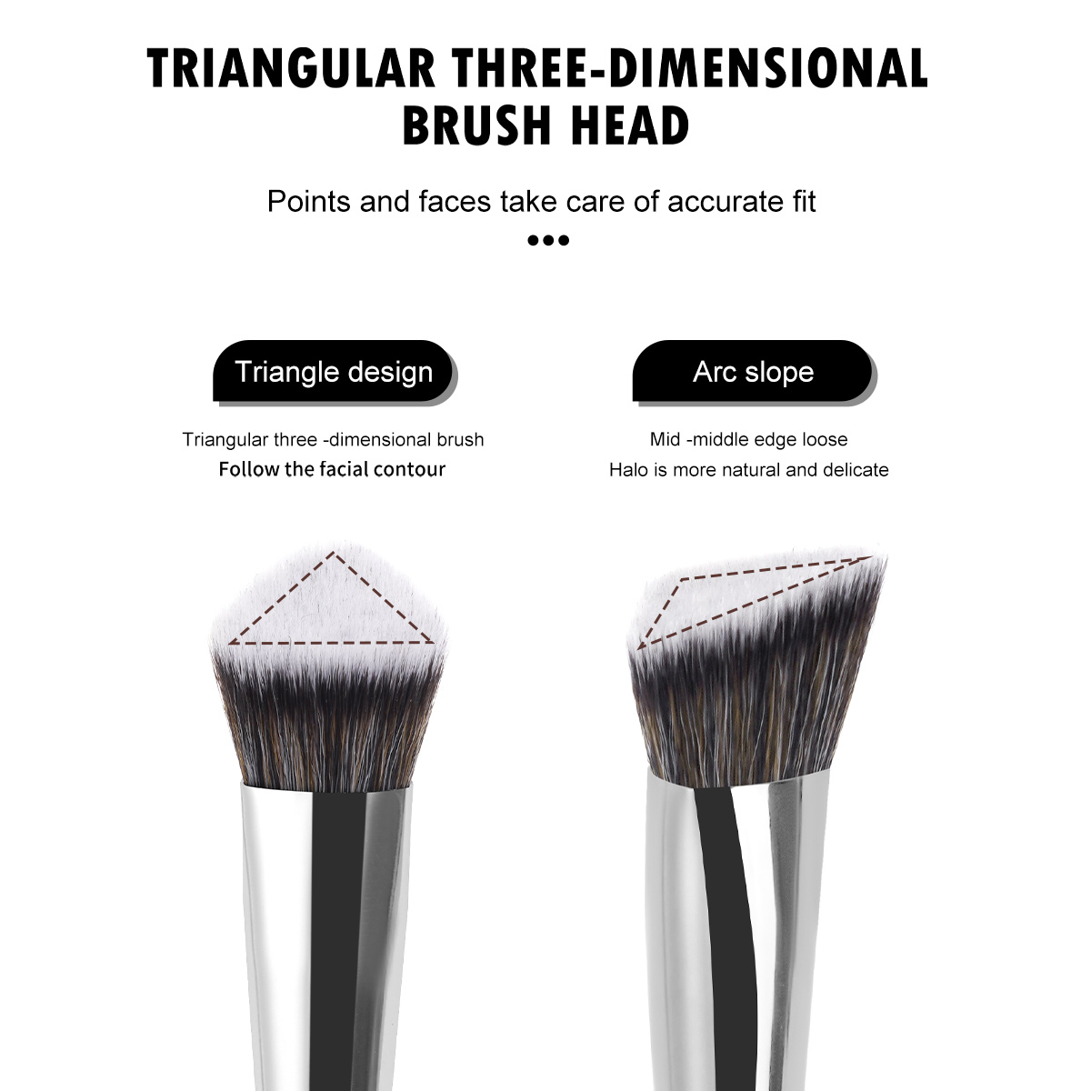 MAANGE Wholesale Custom logo OEM&ODM 12PCS Double-ended Makeup Brushes Set Facial Professional Makeup Brushes Set - 图片 6