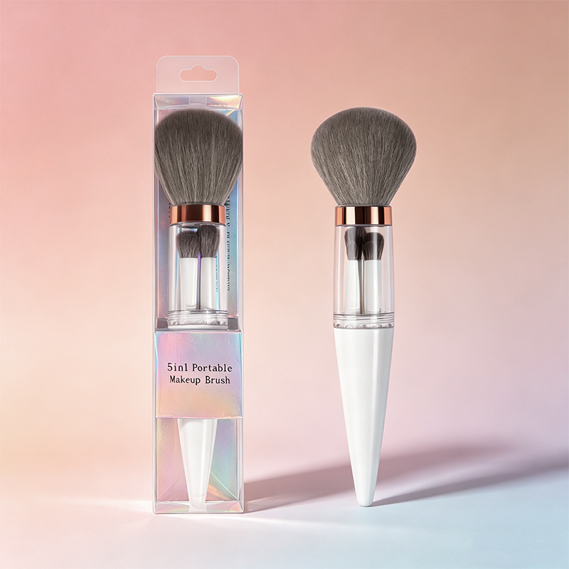 MAANGE Wholesale 5-in-1 Custom OEM&ODM 5-in-1 Single Makeup Brush High-quality Multi-purpose Professional Facial Makeup Brush - 图片 2