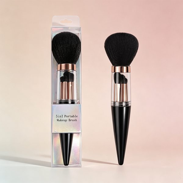 MAANGE New Arrival 5-in-1 Custom OEM&ODM 5-in-1 Single Makeup Brush High-quality Multi-purpose Professional Facial Makeup Brush