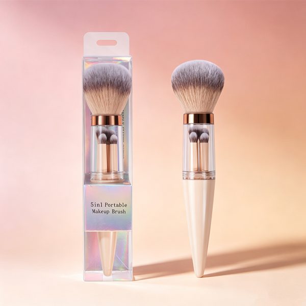 MAANGE Custom OEM&ODM 5-in-1 Single Makeup Brush High-quality Multi-purpose Professional Facial Makeup Brush Set