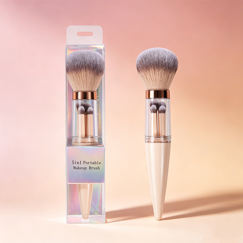 MAANGE Custom OEM&ODM 5-in-1 Single Makeup Brush High-quality Multi-purpose Professional Facial Makeup Brush Set - 图片 1