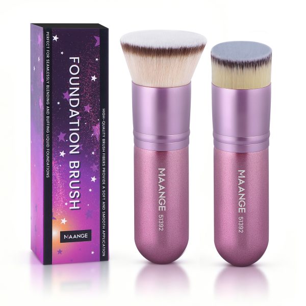 MAANGE  Wholesale 2pcs Makeup Brush Foundation Loose Powder Blush Contour Professional Makeup Brushes Set