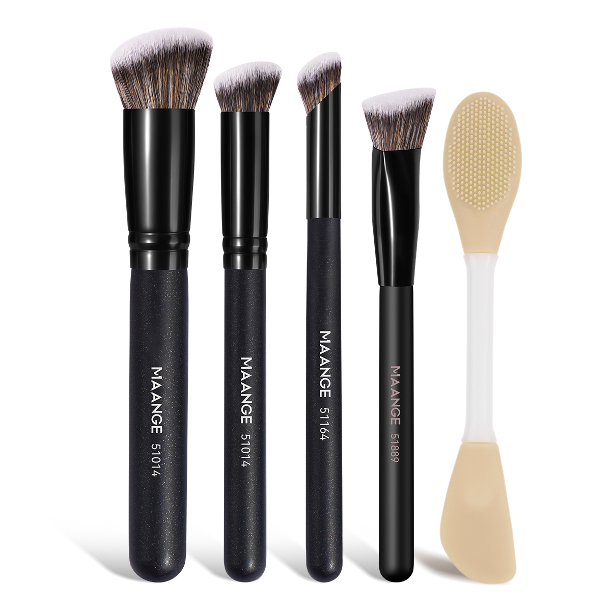 MAANGE Wholesale 5PCS Makeup Brush Set Foundation Loose Powder Blush Makeup Brushes Facial Makeup Brush Kit - 图片 1