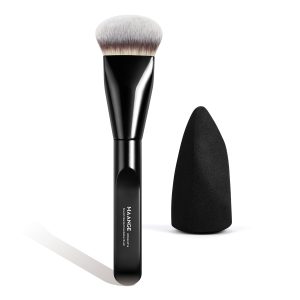 MAANGE Wholesale Custom Private Label Professional Single Makeup Brush 1pcs Powder Puff Foundation Professional Makeup Brush