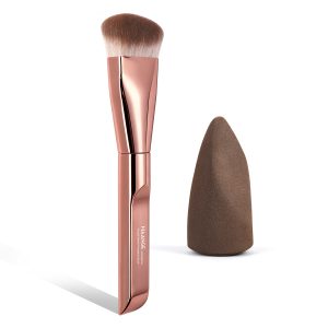 MAANGE Wholesale Custom Private Label Single Makeup Brush 1pcs Powder Puff Facial Foundation Professional Makeup Brush