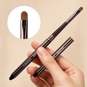 MAANGE Wholesale Custom OEM&ODM 2-in-1 Makeup Brush Concealer Brush Lip Brush Travel Portable  Professional Makeup Brush - 图片 3