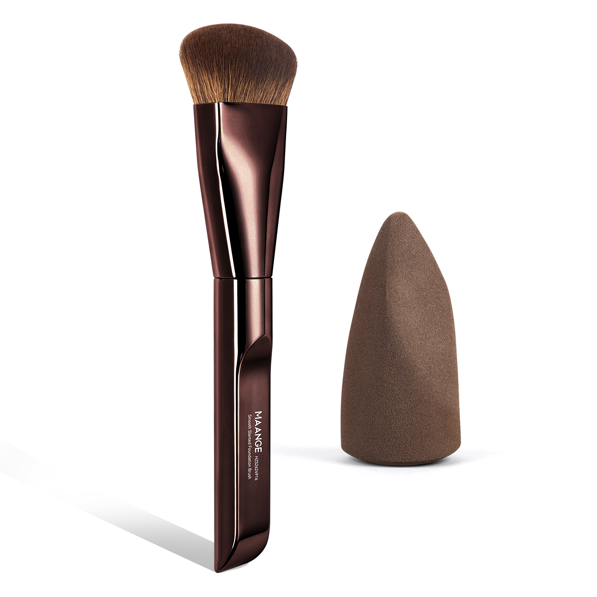 MAANGE Wholesale Custom Private Label Professional Single Makeup Brush 1pcs Powder Puff  Professional Foundation Makeup Brush - 图片 1