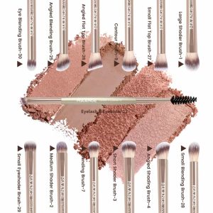 MAANGE Wholesale 16pcs Makeup Brush  Private Label Foundation Eyeshadow Blush Loose Powder Facial  Professional Makeup Brush Set - 图片 2